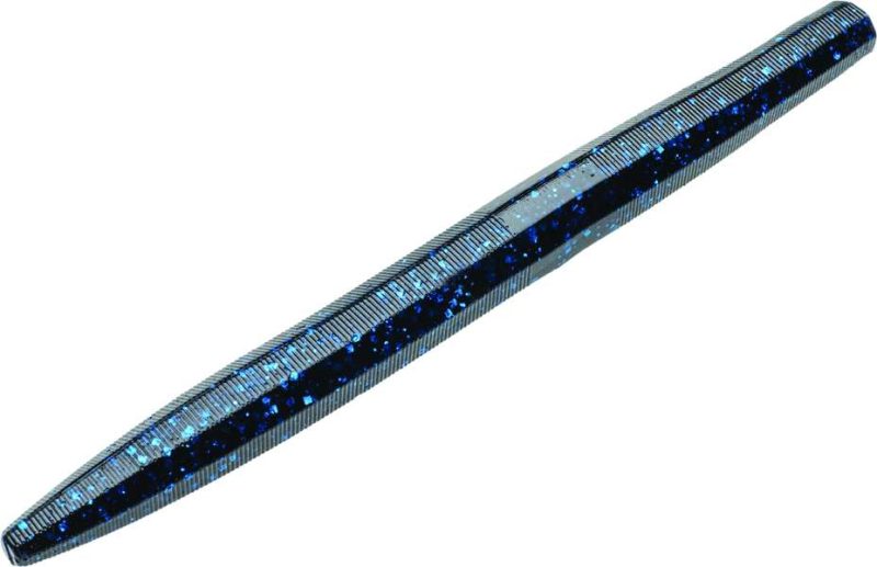 Strike King Perfect Plastic Ocho 5in Softbait 2 Black Blue Flake