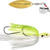 Strike King Premier Plus Spinnerbait - 1/4oz - Chartreuse/White