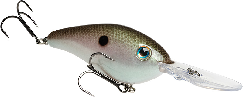 Strike King Pro Model 6XD Silent Crankbait - Green Gizzard Shad