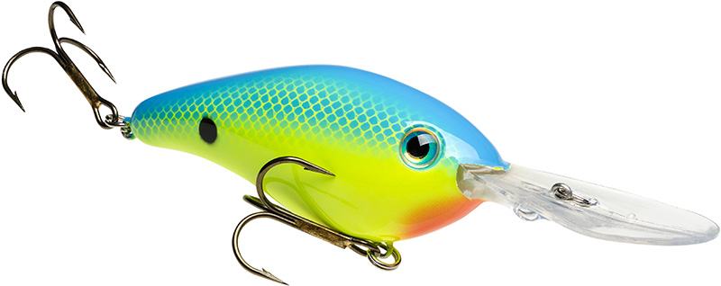 Strike King Pro Model 6XD Silent Crankbait - Powder Blue Back Chart