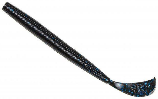 Strike King Rage Cut-R Worm - 6" - Black Blue Flake