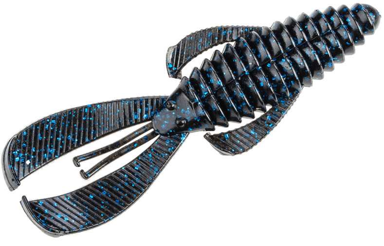 Strike King Rage Magnum Bug - Black/Blue Flake