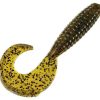 Strike King Rage Tail Grub - 4" - Green Pumpkin