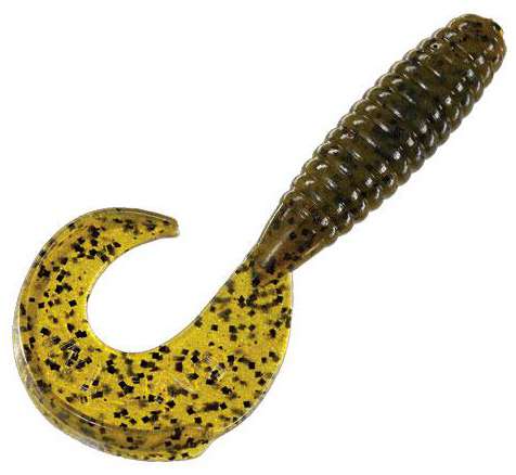 Strike King Rage Tail Grub - 4" - Green Pumpkin