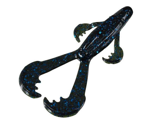 Strike King Rage Tail Space Monkey - Black Blue Flake