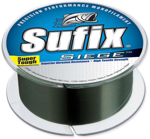 Sufix Siege - 662-112G Monofilament Fishing Line Smoke Green 12lb 330yds