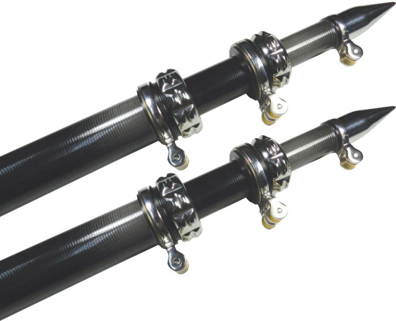 TACO Carbon Fiber Outrigger Poles - 20' - Black