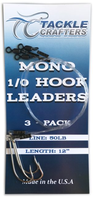 Tackle Crafters Mono J-Hook Leader #1 - 3 pack