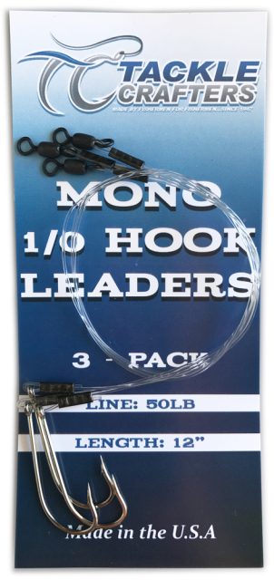 Tackle Crafters Mono J-Hook Leader 1/0 - 3 pack