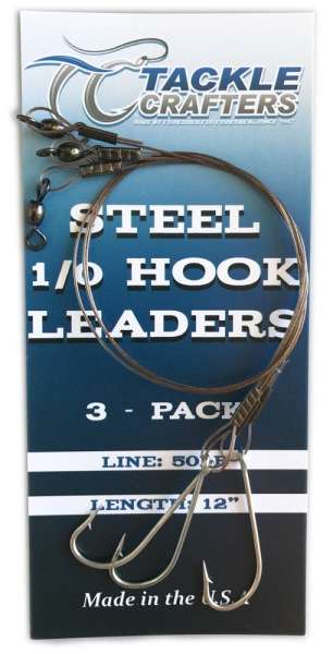 Tackle Crafters Steel Hook Leader 3/0 - 3 pack