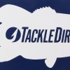 TackleDirect Bass Decal - 10" - White on Navy