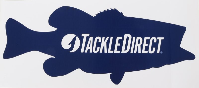 TackleDirect Bass Decal - 5" - Navy on White