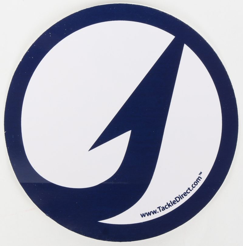 TackleDirect Hook Decal - 4" - Navy on White