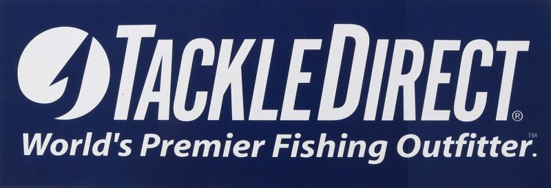 TackleDirect Logo Decal - 10" - White on Navy