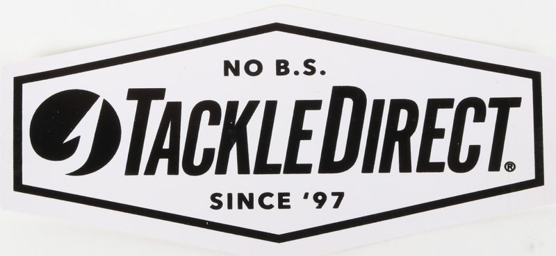 TackleDirect No B.S. Decal - 4" - Black on White