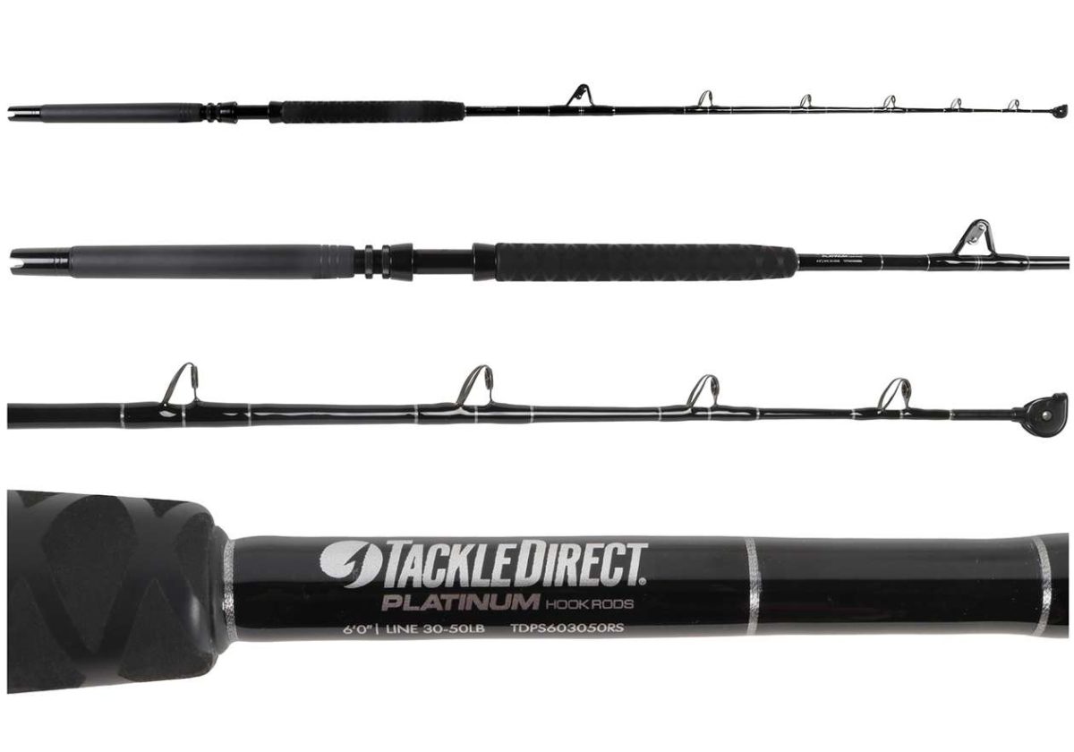 TackleDirect Platinum Hook Roller Stripper Standup Rod - TDPS603050RS