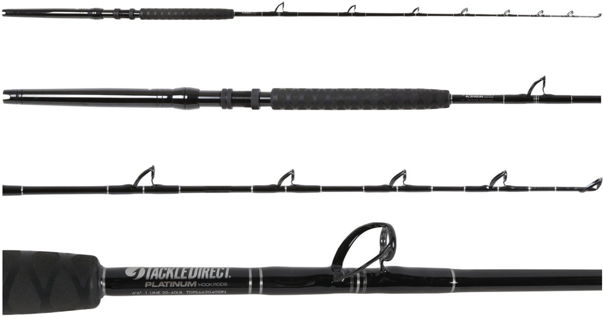 TackleDirect Platinum Hook White Marlin Rod - TDPS662040SIN-UB2