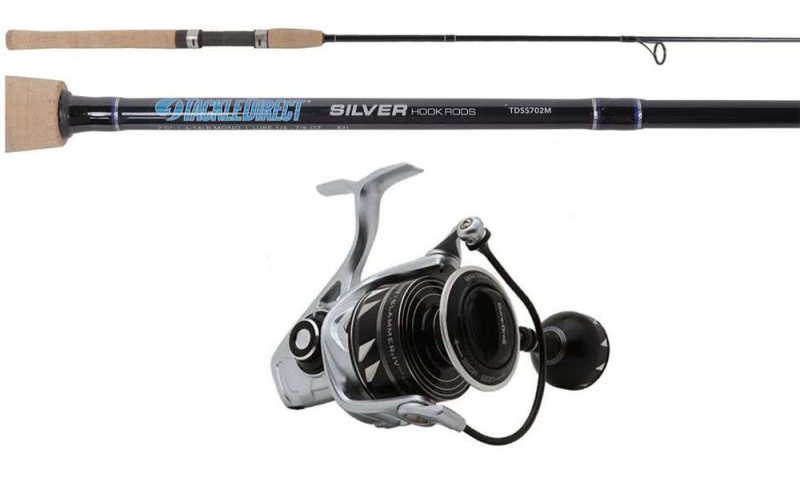 TackleDirect SLAIV2500DX/TDSS702M Silver Hook Spinning Combo