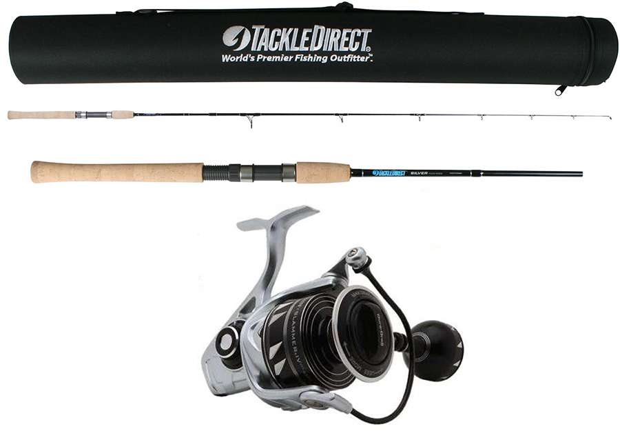 TackleDirect SLAIV3500DX/TDSSTS703MH Silver Hook Spinning Combo