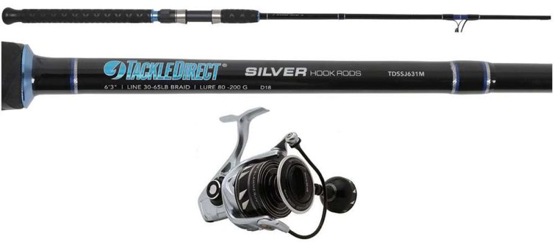 TackleDirect SLAIV4500DX/TDSSJ631M Silver Hook Jigging Combo