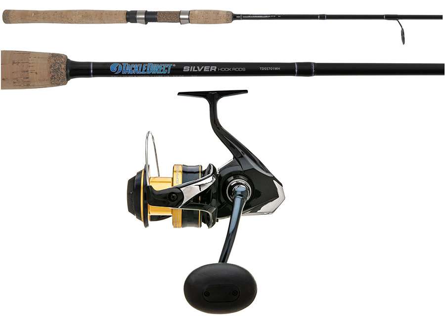 TackleDirect SPSW5000XGA/TDSS701MH Silver Hook Spinning Combo