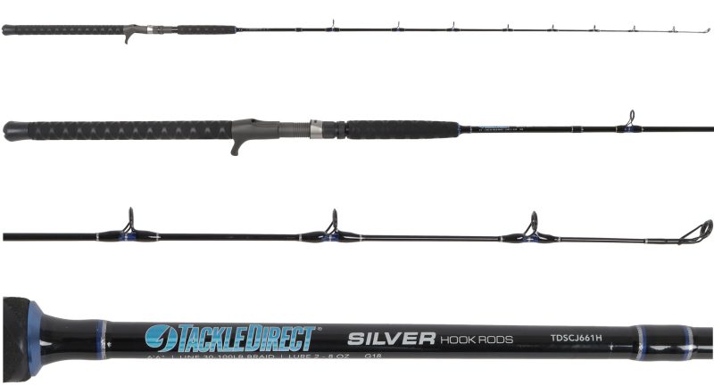 TackleDirect Silver Hook Conventional Jigging Rod - TDSCJ661H