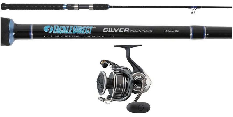 TackleDirect Silver Hook Jigging Combo - BGMQ5000D-H/TDSSJ631M