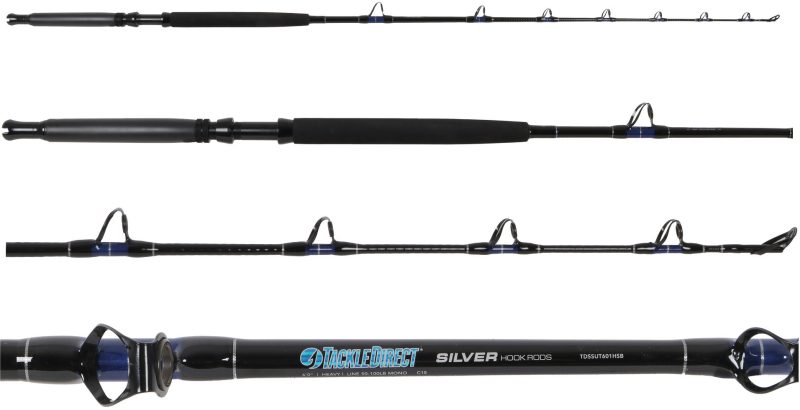 TackleDirect Silver Hook Series Conventional Standup Rod - TDSSUT601HSB