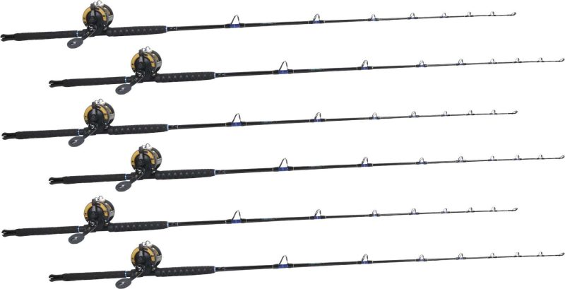 TackleDirect Silver Hook / Shimano TLD TLD30IIA White Marlin Package w/ 6 Combos