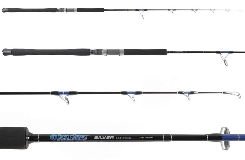 TackleDirect Silver Hook Spinning Jigging Rod - TDSSJ561H