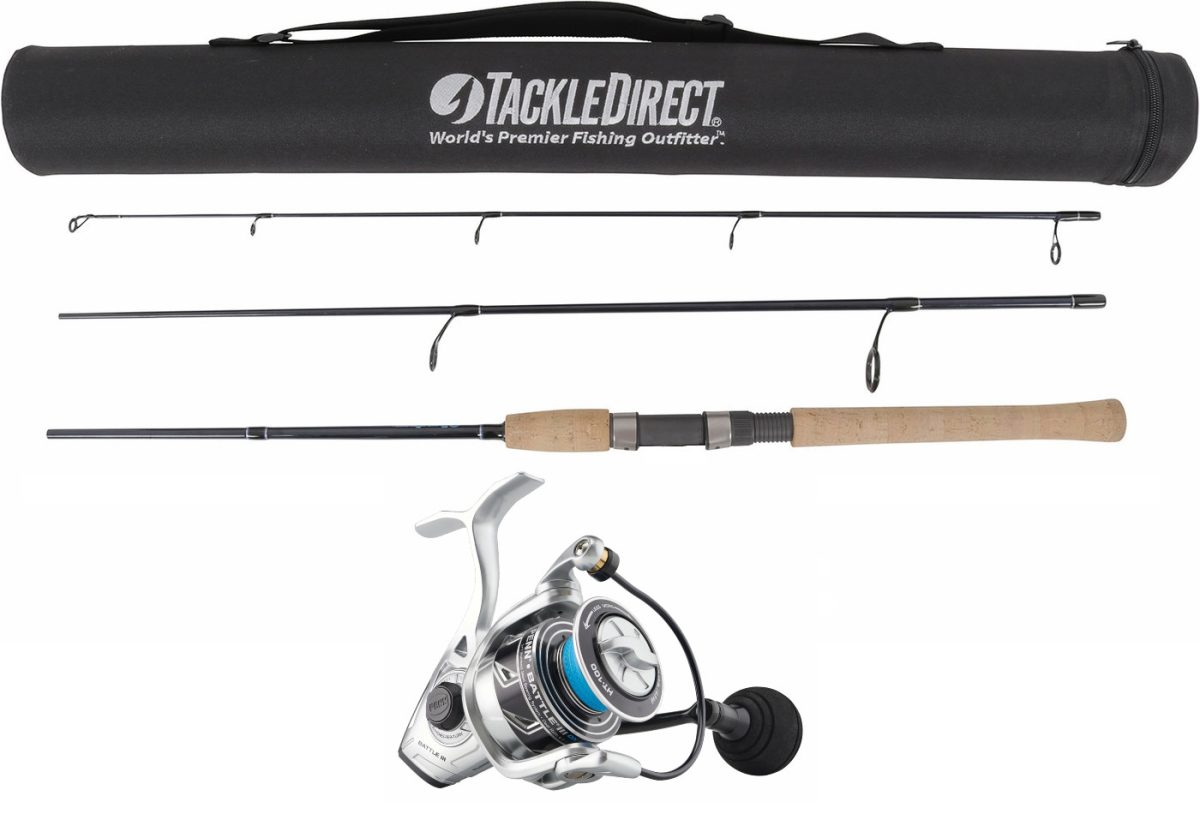 TackleDirect Silver Hook/Penn BTLIII3000DX Battle III DX Travel Combo