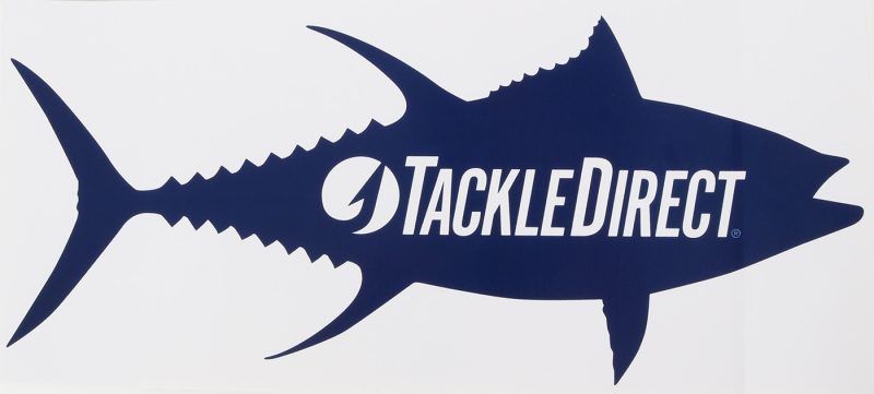 TackleDirect Tuna Decal - 10" - Navy on White - TD10WhiteBackTuna