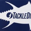 TackleDirect Tuna Decal - 10" - White on Navy - TD10NavyBackTuna