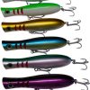 Tactical Anglers BombPOPPER Smart Lures Chartreuse/White