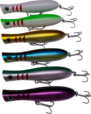 Tactical Anglers BombPOPPER Smart Lures Chartreuse/White