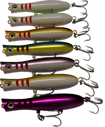 Tactical Anglers Jr BombPOPPER Smart Lures Chartreuse/White - Jr-BombPOPPER Chartreuse/White