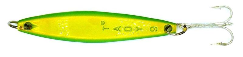 Tady #9 Yoyo Surface Lure Treble Hook - Green Yellow