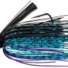 Terminator Weedless Football Jig - 1/2oz - Black Blue Purple