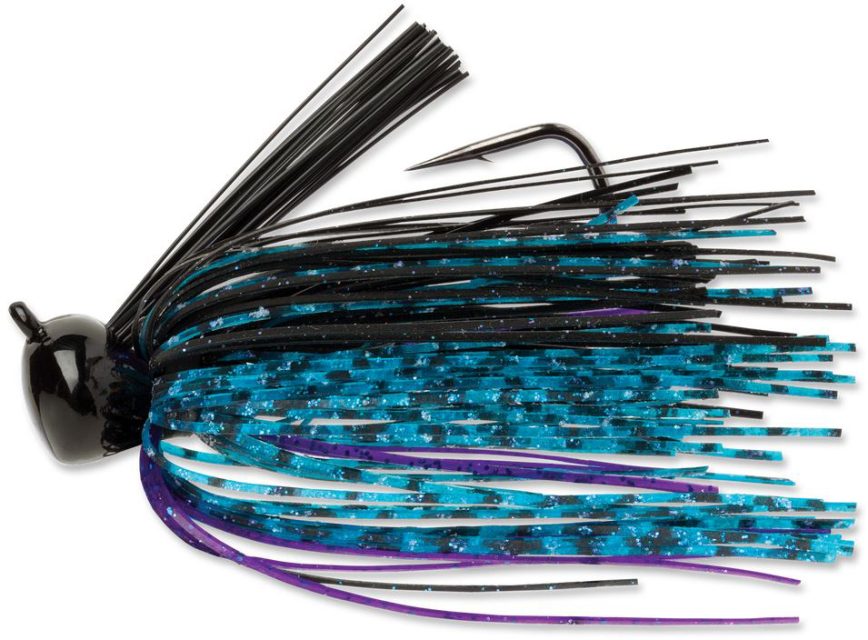 Terminator Weedless Football Jig - 1/2oz - Black Blue Purple