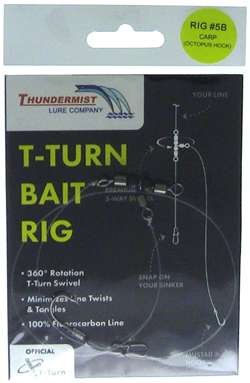 Thundermist T-Turn Bait Rig #5B - Carp (Octopus Hook)