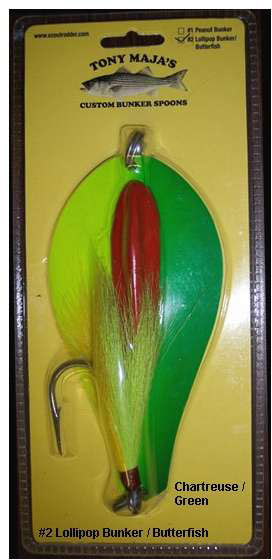 Tony Maja Lollipop Bunker/Butterfish Spoons - No. 2 Green