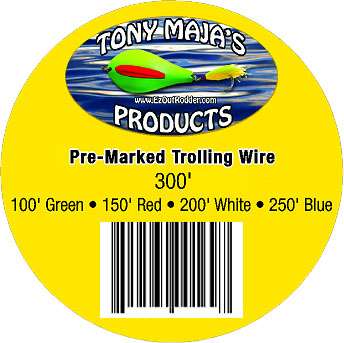 Tony Maja Pre-Marked 40# Stainless Steel Trolling Wire - PMSSW 40-300