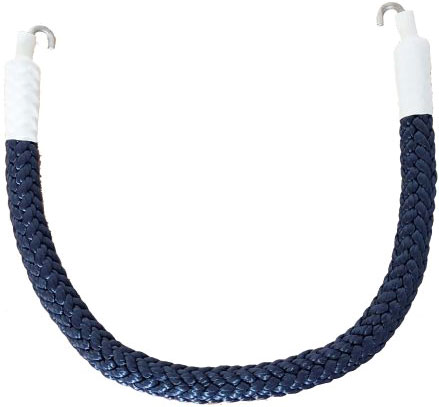 Top Shelf Marine Bucket Rope Handle - Navy Blue (White Tubing)