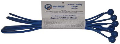 Top Shelf Marine Cruiser's Utility Straps - Blue - 6 Pack