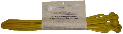Top Shelf Marine Cruiser's Utility Straps - Yellow - 6 Pack