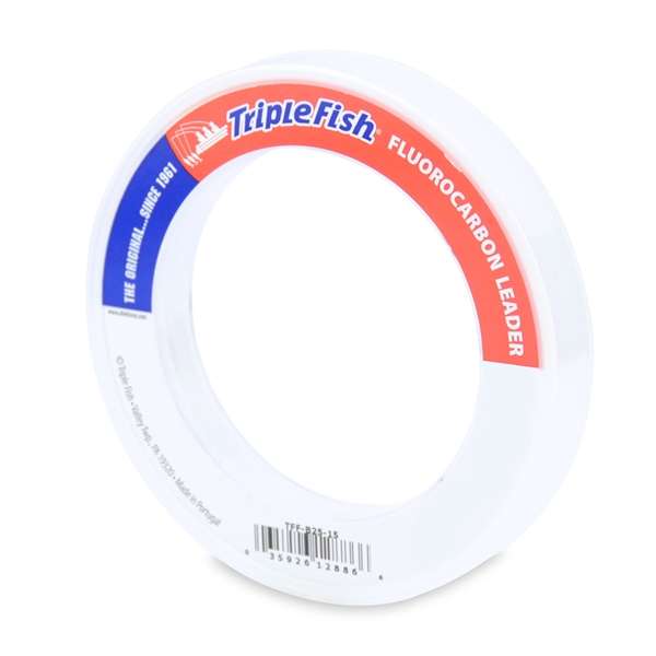 Triple Fish Fluorocarbon Leader 25yds 60lb Test