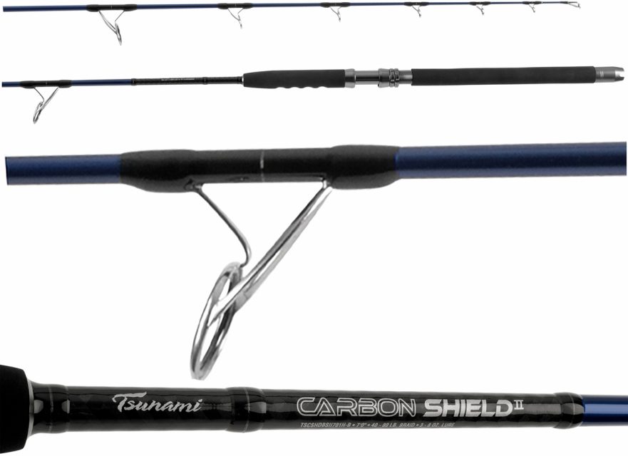 Tsunami Carbon Shield II Boat Spinning Rod - TSCSHDBSII701H-B