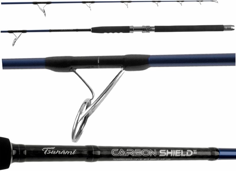 Tsunami Carbon Shield II Boat Spinning Rod - TSCSHDBSII701MH-B