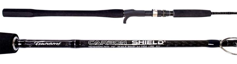 Tsunami Carbon Shield II Slow Pitch Casting Rod - TSCSHDIISPC-701HB