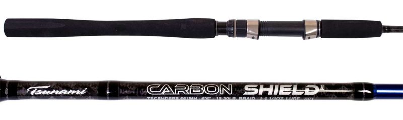 Tsunami Carbon Shield II Slow Pitch Spinning Rod - TSCSHDIISPS-661MHB